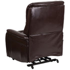 Flash Furniture HERCULES Series Brown Leather Remote Powered Lift Recliner-Lift Assist Recliner