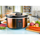 Euro Cuisine SCX6 Programmable Slow Cooker - Copper-6-quart Slow Cooker serves 7+ people