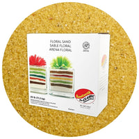 Sandtastik Floral Coloured Sand, 25 lb (11.3 kg) Box, Buttercup-Coarse grain with natural sparkle throughout