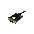 StarTech 6 ft Mini DisplayPort to DVI Adapter Converter Cable, Mini DP to DVI 1920x1200, Black-Connect a Mini DisplayPort source directly to a DVI monitor or projector, with a single male-male cable