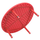 Flash Furniture 45" Round Plastic Height Adjustable Activity Table - Red-1.5'' Thick Textured Red Plastic Table Top