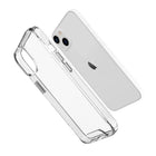 JCPal iGuard Dual Pro Clear Case for iPhone 13-Transparent TPU and PC materials
