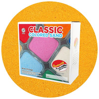 Sandtastik Classic Coloured Sand, 25 lb (11.3 kg) Box, Fluorescent Orange-Fine grain with natural sparkle throughout