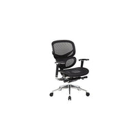 Nicer Interior Multi-Function Ergonomic Mesh Chair - No Headrest - Black-Modern ergonomic mesh back office chair, designed to provide exceptional back support and to prevent body heat