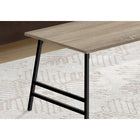 Monarch Specialties 3792 Coffee Table - 40"L/Dark Taupe/Black Metal-Assembly required: Illustrated instructions and all hardware are provided for convenience (additional tools may be needed)