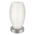 Eglo Bastista 1 In-Line Switch Table Lamp - 9" - Matte Nickel-Table Lamp