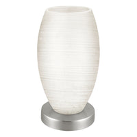 Eglo Bastista 1 In-Line Switch Table Lamp - 9" - Matte Nickel-Table Lamp