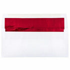 JAM Paper #10 Business Foil Lined Envelopes - 4.125" x 9.5" - White with Red Foil - 50 Pack-Colour: White with Red Foil Lining