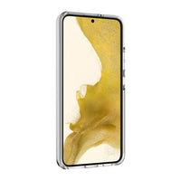 Mellow Eco Case Made With Recycled Materials for Samsung Galaxy S22+ - Alaska (Clear)-Made with recycled plastic