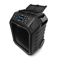 EcoBoulder Extreme Bluetooth Speaker-Built-In Equalizer - tune the audio output by selecting 1 of 5 presets to match your listening preference; Back-lit buttons and large LED display for night viewing; A Qi Wireless charging pad for convenient smartphone charging and fast 5V, 2.1A USB output port to charge all your USB compatible devices