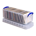 Really Useful Boxes 6.5L Storage Box, Clear-Dimensions: 6-1/4" X 7-1/8" x 17-1/4"