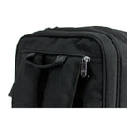 PKG Pearson Backpack/Messenger Brief, Black-Main compartment opens flat with luggage organization. Zippered mesh pocket on one side. Elastic straps with buckle to hold your clothing in