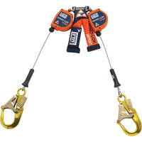 DBI Sala Nano-Lok Edge Self-Retracting Lifelines with Rebar Hook, 2 Legs-Specifically designed for foot level tie off and sharp edge applications