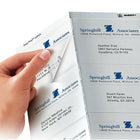Avery Easy Peel Clear Glossy Laser/Inkjet Address Labels - 3-1/3" x 4" - 60 Pack-3-1/3" x 4", Clear Glossy