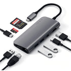 Satechi Adaptateur USB-C Multimedia - Gris sidéral-2 sorties vidéo 4K via HDMI