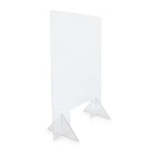 Eddie's Plexiglass Acrylic Protective Shield - 23"W x 32"H - Clear-Countertop Plexiglass Protective Barrier/Shield (Cashier Sneeze Guard)