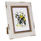 kieragrace KG Raymond Photo Frame - 5" x 7" - Distressed Grey and White Wooden-Finish, 3 Pack-5x7” frame, matted for 4x6”