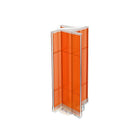 Azar Displays Plastic Pegboard Pinwheel Unit, 13.5" x 44", Orange (700444-ORG)-Made from plastic pegboard
