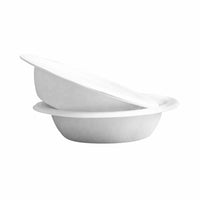 Globe Commercial Products 16 oz Round Bagasse Bowls - 1000 Pack-White Bagasse (100% sugarcane fibre)