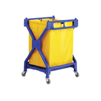 Globe Commercial Products - Chariot Pliant avec Sac en Vinyl-Comprend un sac de résistance supplémentaire avec des œillets