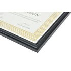 First Base Recognition Certificate Frame, 8-1/2" x 11", Glossy Black-Insert size: 11" (H)x 8-1/2" (W)