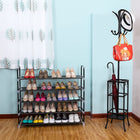 Songmics 39" 5-Tier Space Saving Tower Shoe Rack Organizer-Included in the Box: 1x 5 Tier Shoe Rack, 1x Instruction