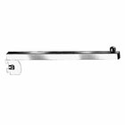 Wamaco 12" Gridwall Straight Arm, Black, 5 Pack-Rectangular fixture ideal for hanging clothing and other merchandise
