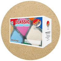 Sandtastik Classic Coloured Sand, 10 lb (4.5 kg) Box, Beach-Fine grain with natural sparkle throughout