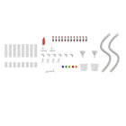 Flash Furniture Bright Beginnings Commercial Grade 80 Piece Pipe Builder Set for Modular STEAM Wall Systems-Commercial Grade Pipe Builder Set for Modular STEAM Wall Systems