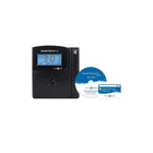 Pyramid Time Systems TimeTrax EZ Series 50 Employee Base Package Software Based Swipe Card Time Clock System, Black (TTEZEK)-Date, time and day; backlit LCD Display; AM/PM or military time