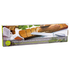 Luciano Gourmet Bamboo Cutting Board with Bread Knife, 20 inches, Bamboo-Purpose: cut your white or multigrain bread, baguette, focaccia or ciabatta into a perfect shape for breakfast, lunch or dinner