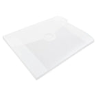 JAM Paper Plastic Portfolio with Tuck Flap Closure, 8.5 x 6.5 x 0.25, Clear Frost, 4 Pack (3788g)-Dimensions: 8 1/2" x 6-1/2" x 1/4"