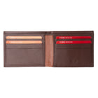 Champs Leather RFID Slim Wallet - Brown-Cash compartment to store all your cash and receipts