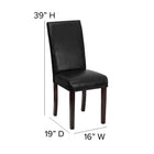 Flash Furniture Black LeatherSoft Parsons Chairs-CA117 Fire Retardant Foam