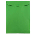 JAM Paper 9 x 12 Open End Catalog Envelopes with Clasp Closure, Brite Hue Christmas Green, 100 Pack (92912)-Size: 9" x 12"