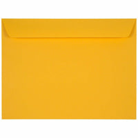 JAM Paper Booklet Envelopes - 9" x 12" - Sunflower Yellow - 25 Pack -Colour: Sunflower Yellow