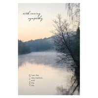 Millbrook Studios 5-3/8" x 7-3/4" With Caring Sympathy Greeting Cards and Envelopes, 18 Pack (06875)-Printed on uncoated card stock