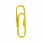 JAM Paper Colored Standard 1" Paper Clips - Yellow - 2 Packs of 100-Premium paper clips made from high quality vinyl coated steel wire
