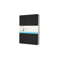Moleskine Cahier Dotted Journal, Black, 7.5" x 9.75"-Black flexible cardboard cover
