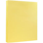 JAM Paper Vellum Bristol Cardstock, 8.5 x 11, 67lb Canary, 2 packs of 50 (169822g)-Size: 8-1/2" x 11"