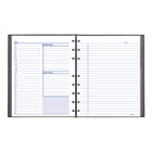 Blueline Undated NotePro Daily Planner - 9-1/4"H x 7-1/4"W - Black - English-Ruled page with margin on right side