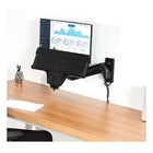 North Bayou 19"-27" Wall Mount Sit-Stand Desk Workstation - Black (MC32-B)-75x75, 100x100 mm