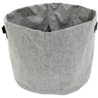 Cathay Importers Polyester Round Storage Basket, 15"Dia x 11"H, Grey, 2/Pack-No lid