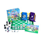 Thinking Cup Games Story Time Chess: The Game-Includes 1 Storybook Chess with Instructions, 30 Mini Game Tokens, 2 in 1 Chessboard and 2 Chess piece Storage bags