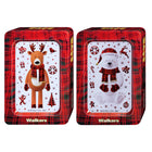 Walkers Polar Bear and Reindeer Tin with Scottish Festive Shapes Shortbread Assortment - 250g - 2 Pack-Traditional pure butter shortbread cookies in festive shapes