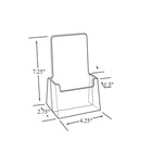 Azar Displays Counter Trifold Brochure Holder, 50 Pack (252012-50PK)-7 1/4"H x 4 1/8"W x 2 3/4"D