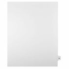 Mark Maker Legal Exhibit Index Tab White Single Tabs, 1/15th Cut, Letter Size, No Holes, Number 74, 25 Pack-White Single Tabs, 1/15th Cut