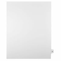 Mark Maker Legal Exhibit Index Tab White Single Tabs, 1/15th Cut, Letter Size, No Holes, Number 74, 25 Pack-White Single Tabs, 1/15th Cut
