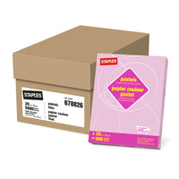 Staples 30% Recycled Pastel Coloured Copy Paper - Letter - 8-1/2" x 11" - Lilac - 5000 Sheets-8-1/2" x 11"