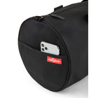 The Rolling Stones Core Collection Duffle Bag with Signature Logo - Black-Leather-like The Rolling Stones zipper pullers
